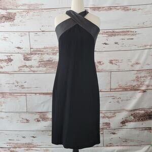 Carla Zampatti Cocktail Dress Black LBD Size 12
